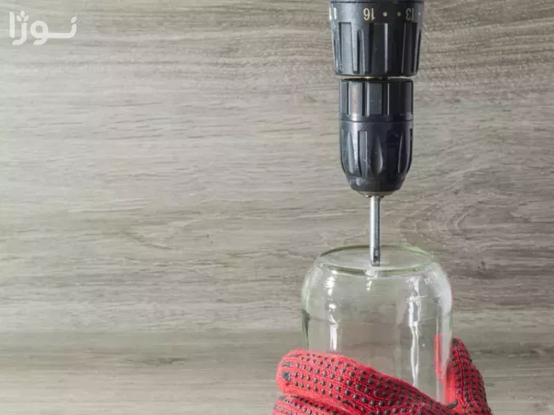 چگونه بطری شیشه ای را با مته سوراخ کنیم؟