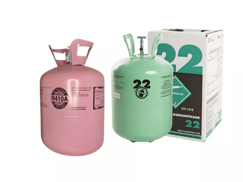 مقایسه انواع گاز مبرد R22، R410A و R32 در کولر گازی از نظر فشار کاری، اثرات زیست محیطی و بازدهی انرژی