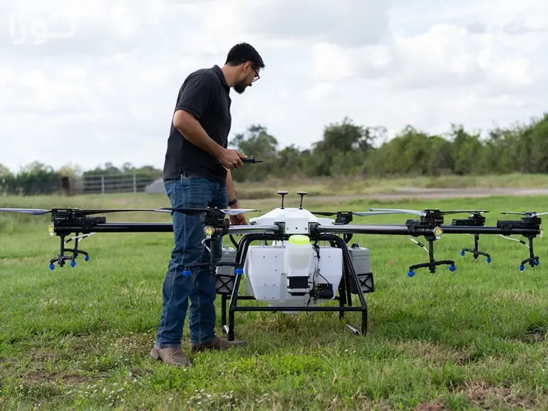 مقایسه پهپادهای سمپاش برتر 2025 - DJI Agras, XAG, Hylio, EAVision
