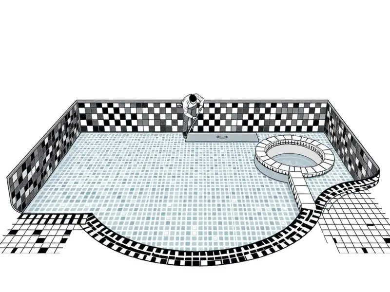 کاشیکاری اصولی استخر توسط برترین کاشی کاران نوژا سرویس در نوژا سرویس - نمونه کار حرفه&zwnj;ای